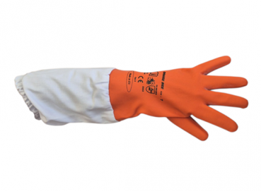 Naturkautschuk Lederhandschuhe ORANGE BEE